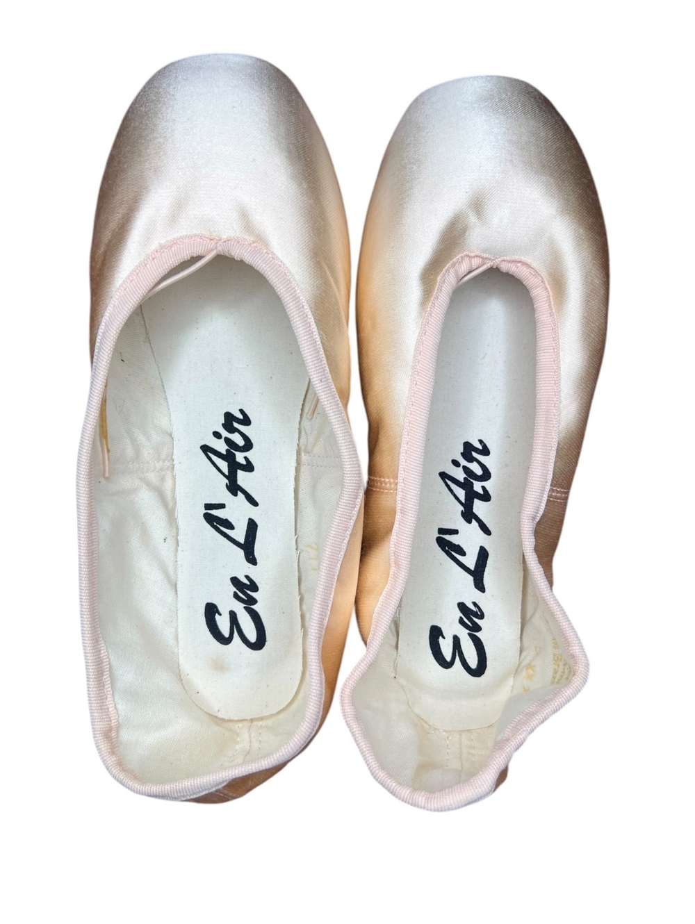 Prima Soft En L’Air Pointe Shoes Size 5 XXX Satin Pink Ballet Slippers Brazil